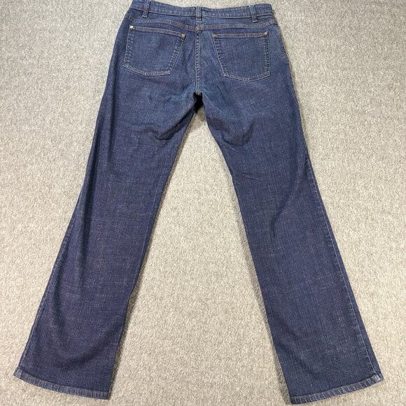 Eileen Fisher Jeans‎ Womens Small Blue Straight Leg Denim Made Portugal 5 Pocket - Picture 4 of 5